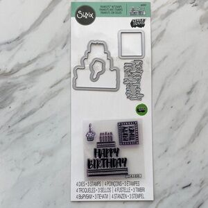 Sizzix It’s Your Birthday Framelits W/Stamps Lindsey Serata